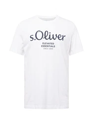 s.Oliver Herren 2139909 T-Shirt Weiß