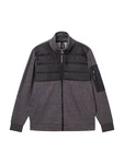 TOM TAILOR Sweatjacke basaltgrau/schwarz