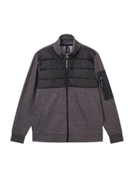 TOM TAILOR Sweatjacke basaltgrau/schwarz