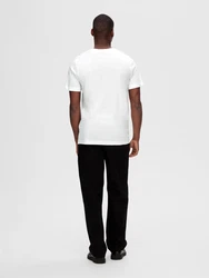 SELECTED HOMME T-Shirt 'SLHCORMAC' weiß