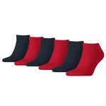 Tommy Hilfiger Underwear Herren Socken 6er Pack - Men's Sneaker ECOM Rot/Dunkelrot/Dunkelblau