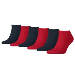 Tommy Hilfiger Underwear Herren Socken 6er Pack - Men's Sneaker ECOM Rot/Dunkelrot/Dunkelblau