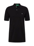United Colors of Benetton Poloshirt mit Logo in Brusthöhe schwarz