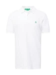 United Colors of Benetton Poloshirt mit Logo in Brusthöhe grün/weiß
