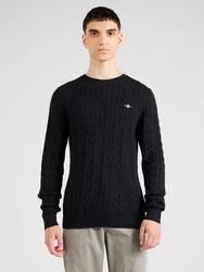 Gant Rundhalspullover COTTON CABLE C-NECK Schwarz/Blau/Dunkelblau/Schwarz/Blau/Dunkelblau/Schwarz/Dunkelblau/Blau/Schwarz/Blau/Dunkelblau/Schwarz/Blau/Dunkelblau/Schwarz/Blau/Dunkelblau/Schwarz/Blau/Dunkelblau/Schwarz/Blau/Dunkelblau/Schwarz/Blau/Dunkelblau/Schwarz/Blau/Dunkelblau/Schwarz/Blau/Dunkelblau
