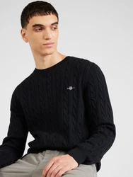 Gant Rundhalspullover COTTON CABLE C-NECK Schwarz/Blau/Dunkelblau/Schwarz/Blau/Dunkelblau/Schwarz/Dunkelblau/Blau/Schwarz/Blau/Dunkelblau/Schwarz/Blau/Dunkelblau/Schwarz/Blau/Dunkelblau/Schwarz/Blau/Dunkelblau/Schwarz/Blau/Dunkelblau/Schwarz/Blau/Dunkelblau/Schwarz/Blau/Dunkelblau/Schwarz/Blau/Dunkelblau