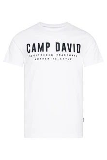 CAMP DAVID T-Shirt mit Logo Print Weiß/Orange/Creme/Beige/Rosa/Weiß/Orange/Creme/Beige/Rosa/Weiß/Orange/Creme/Beige/Rosa/Weiß/Orange/Creme/Beige/Rosa/Weiß/Orange/Creme/Beige/Rosa/Weiß/Orange/Creme/Beige/Rosa/Weiß/Orange/Creme/Beige/Rosa/Weiß/Orange/Creme/Beige/Rosa/Weiß/Orange/Creme/Beige/Rosa