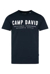 T-Shirt navy / wei