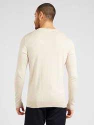 SELECTED HOMME Rundhalspullover Berg greige
