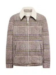 bergangsjacke 'Rikka' creme / marine / cognac / braunmeliert / schwarz