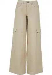 Urban Classics Džíny s kapsami bílá
