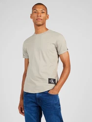 Calvin Klein Jeans T-Shirt elfenbein/schwarz