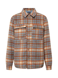 Hemd rauchblau / gelb / orange
