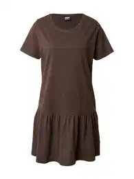 Urban Classics Šaty 'Valance' hnědá