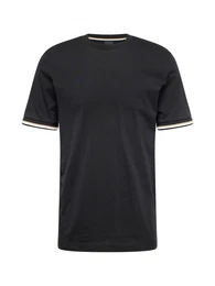 T-Shirt 'Thompson 04' beige / schwarz / wei
