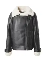 Přechodná bunda černá / offwhite