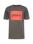 HUGO T-Shirt 'Dulive222' grau/orange