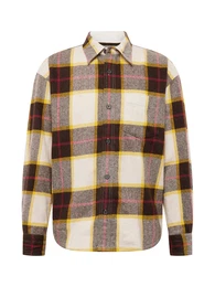 Jacke beige / braun / gelb / rot