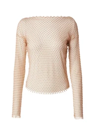 Tričko 'Phyllis' béžová / zlatá