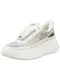 STEVE MADDEN Nizke superge srebrna / bela STEVE MADDEN Nizke superge srebrna / bela
