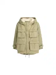 Zimní parka khaki / offwhite