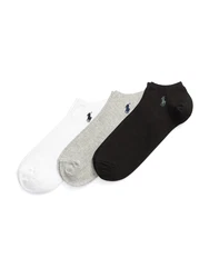 Polo Ralph Lauren Socken Ghost Ped 3er Pack graumeliert/schwarz/wei