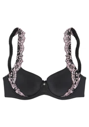 Podprsenka 'Wanda' pastelově růžová / černá