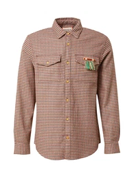 Hemd enzian / pfirsich / burgunder / offwhite