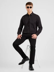 HUGO Hemd Ermo rot / schwarz