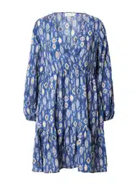 Šaty krémová / modrá / černá