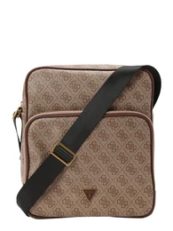 Umhängetasche 'VEZZOLA' beige / dunkelbraun
