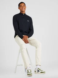 BOSS Pullover 'Momentum' nachtblau/wei
