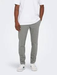 ONLY & SONS Herren Hose ONSMARK grau/wei