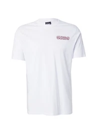 T-Shirt 'DIG' creme / pastellrot / offwhite