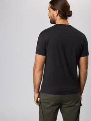 LEVI'S T-Shirt 'Housemark V Neck Tee' 'Original HM' 'Original' schwarz