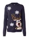 ONLY Pulover 'ONLXMAS BELL'  bež / noćno plava / smeđa / bijela