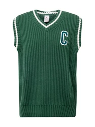 Champion Authentic Athletic Apparel Pullunder smaragd/weiß