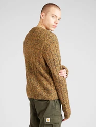 WEEKDAY Pullover Jesper hellbraun/gelb/oliv
