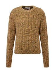 WEEKDAY Pullover Jesper hellbraun/gelb/oliv