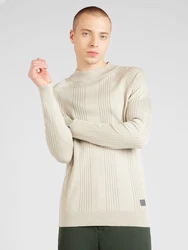 Key Largo Pullover 'EMOTION' stone/dunkelgrau/schwarz