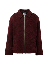 Jacke 'Martin' burgunder / schwarz