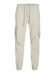 Jack & Jones Cargohose JPSTKANE NOAH CUFFED CARGO NOOS creme