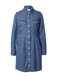 LEVI'S Košilové šaty 'Western' modrá džínovina