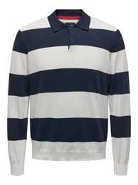 Pullover 'REX' navy / wollwei