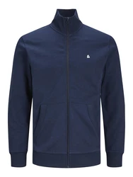 JACK & JONES Sweatjacke JJEPaulos navy/wei