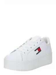 Tommy Jeans Niske tenisice 'Essential' morsko plava / crvena / bijela