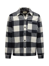 BLEND Übergangsjacke grau/schwarz/weiß