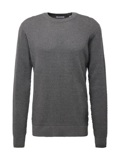 KnowledgeCotton Apparel Pullover Vagn graphit