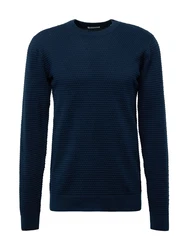 KnowledgeCotton Apparel Pullover Vagn dunkelblau