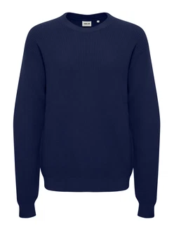 !Solid Pullover SDHAMI dunkelblau